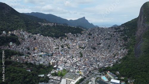 Favela da Rocinha no Rio de Janeiro