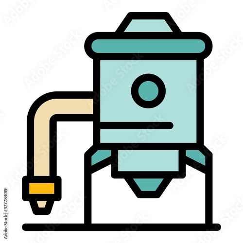 Publishing industry icon. Outline publishing industry vector icon color flat isolated
