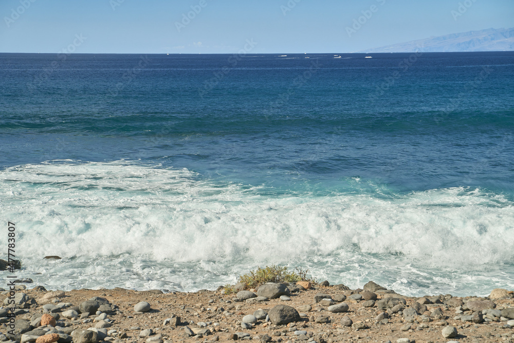 Ocean wave on Costa Adeje, Tenerife Ocean wave on Costa Adeje, Tenerife