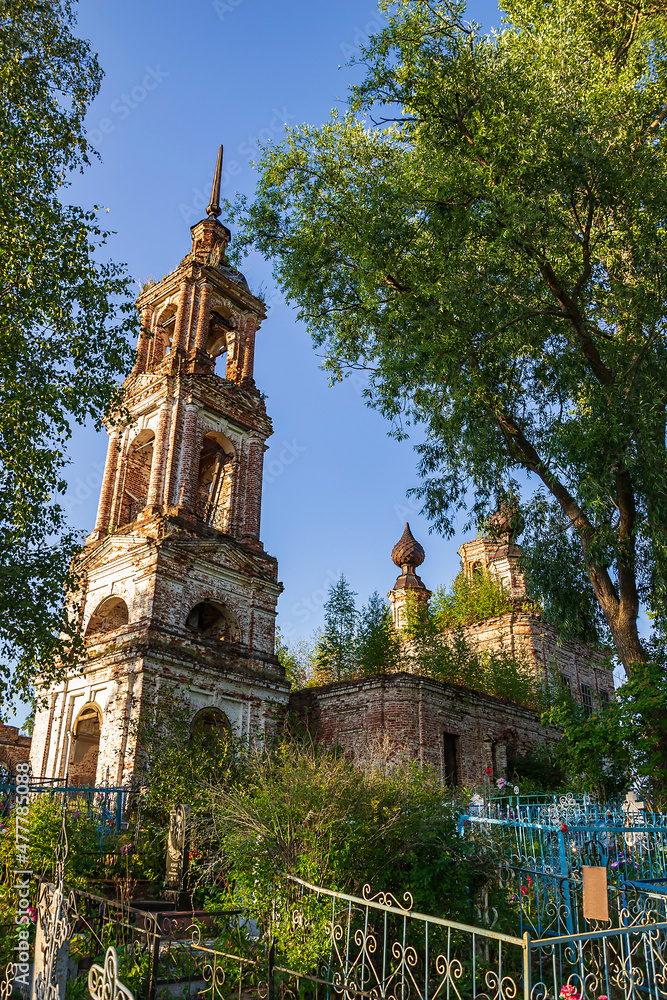 an old abandoned orthodox church