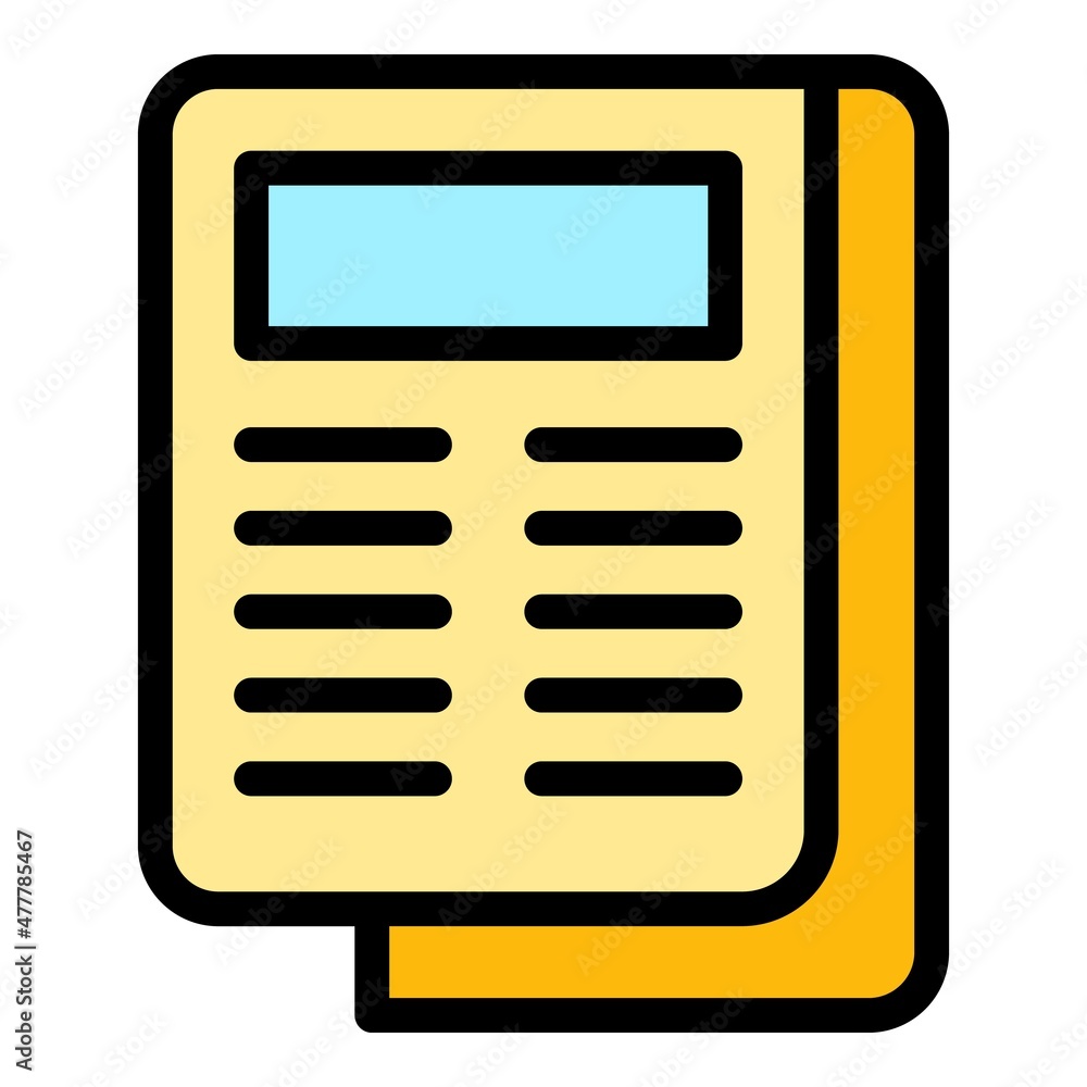 Marketing mix plan icon. Outline marketing mix plan vector icon color flat isolated Marketing mix plan icon. Outline marketing mix plan vector icon color flat isolated