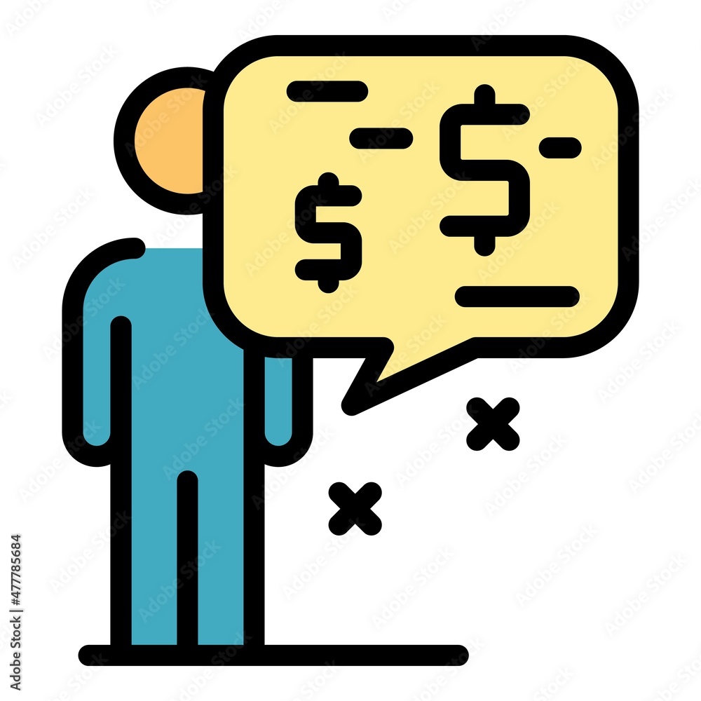 Customer profile icon. Outline customer profile vector icon color flat isolated Customer profile icon. Outline customer profile vector icon color flat isolated