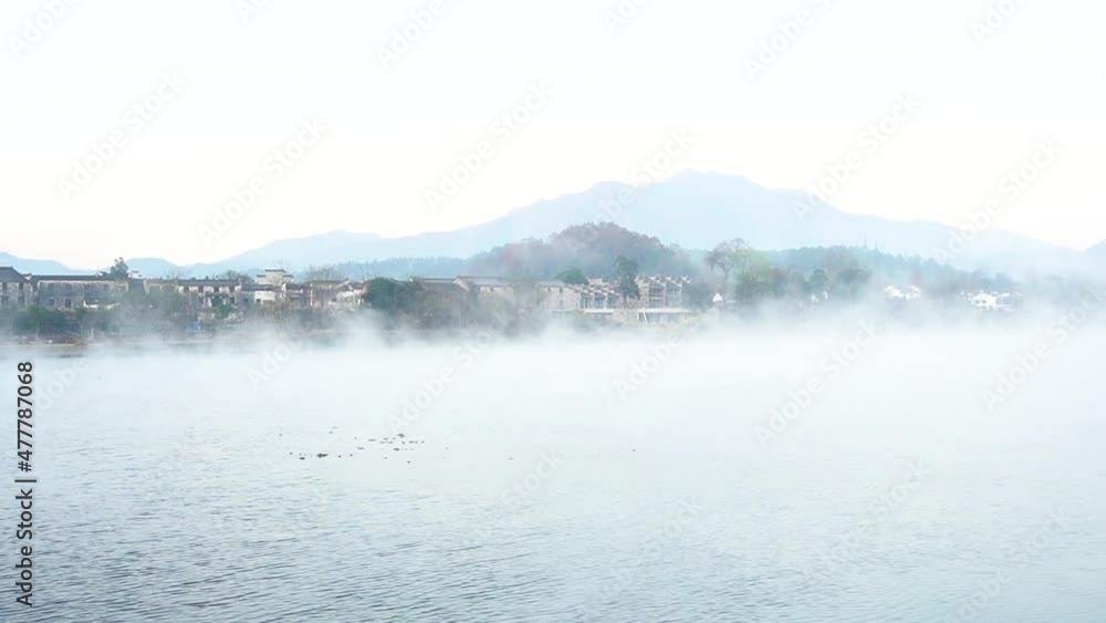 Time-lapse photography of Peach Blossom Tan, Jing County, Xuancheng City, Anhui Province, China Time-lapse photography of Peach Blossom Tan, Jing County, Xuancheng City, Anhui Province, China
