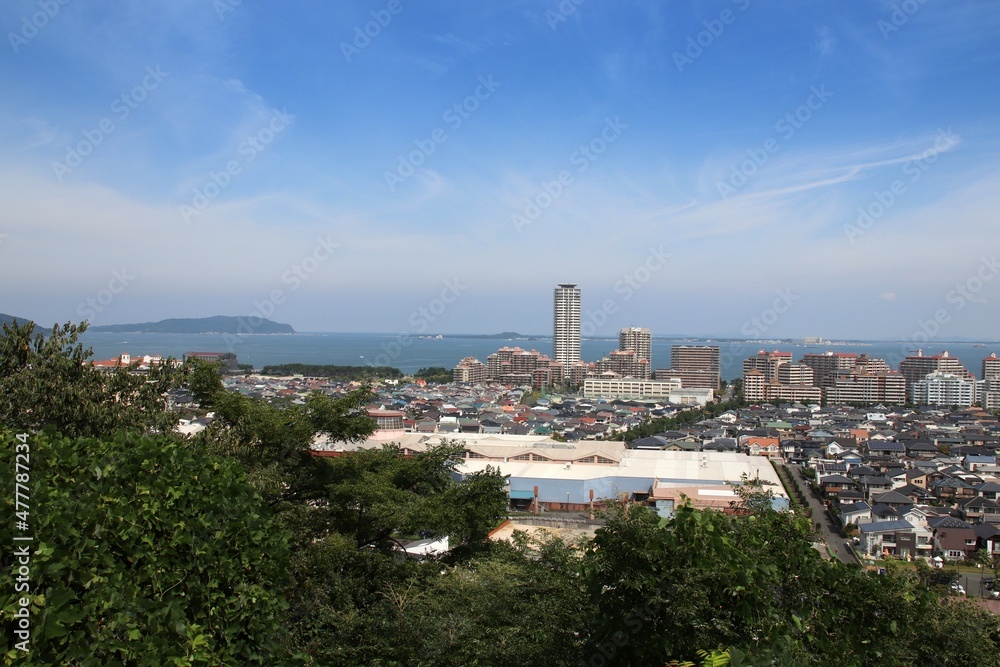 愛宕山から見た福岡市都市風景