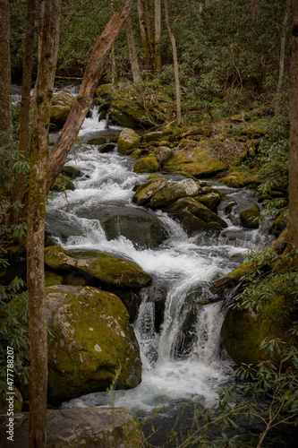 Water Cascading Down Jakes Creek