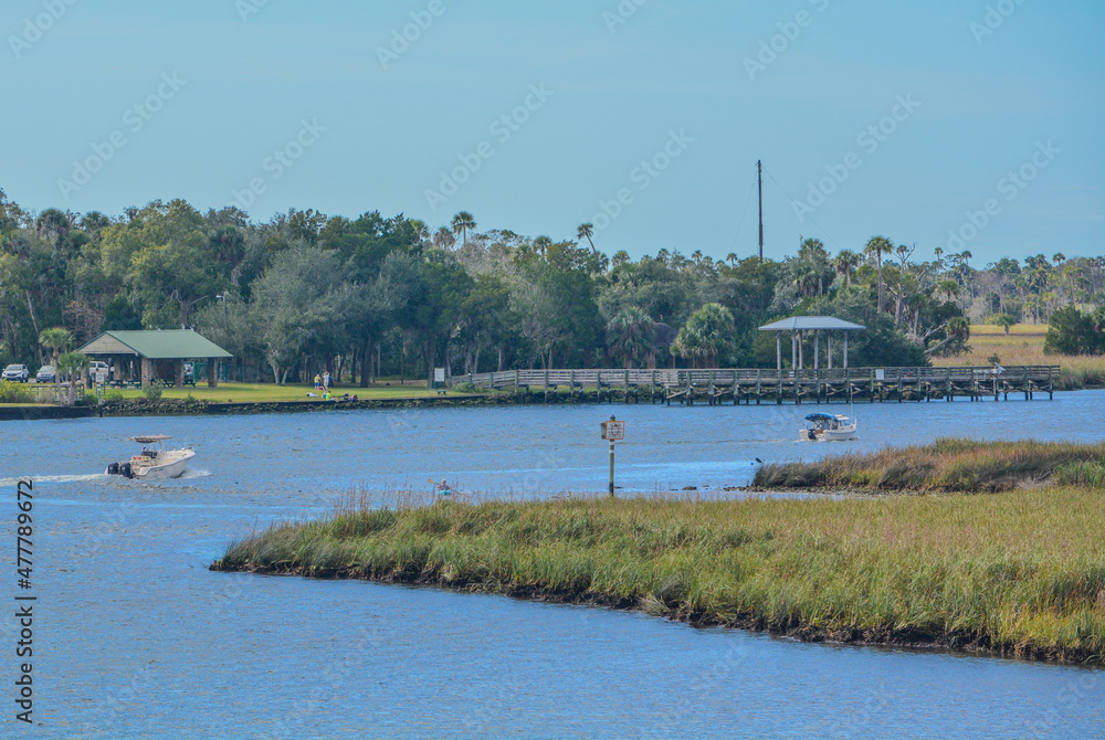 Crystal River has natural springs feeding it. Crystal River Preserve State Park is in Citrus County, Florida Crystal River has natural springs feeding it. Crystal River Preserve State Park is in Citrus County, Florida