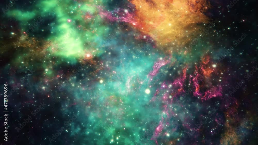 4k Seamlessly loopable animation of flying through the stars and nebulas 4k Seamlessly loopable animation of flying through the stars and nebulas