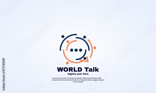 vector abstract world forum logo designs concept template