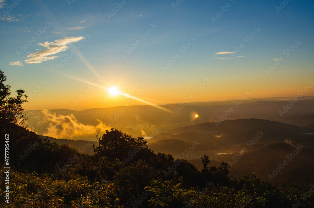 sunset at shenandoah national park sunset at shenandoah national park