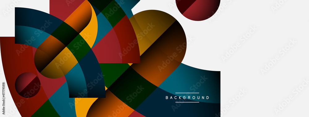 Trendy shapes, color minimal design composition, lines and shadows for wallpaper banner background or landing page Trendy shapes, color minimal design composition, lines and shadows for wallpaper banner background or landing page