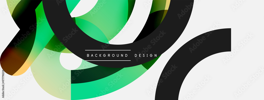 Round shapes circles and other geometric forms. Vector illustration for wallpaper banner background card or landing page Round shapes circles and other geometric forms. Vector illustration for wallpaper banner background card or landing page
