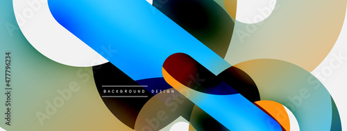 Circle abstract background. Vector illustration for wallpaper banner background card or landing page