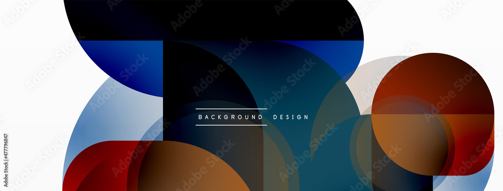 Round triangle shapes lines and circles. Geometric vector illustration for wallpaper banner background or landing page Round triangle shapes lines and circles. Geometric vector illustration for wallpaper banner background or landing page