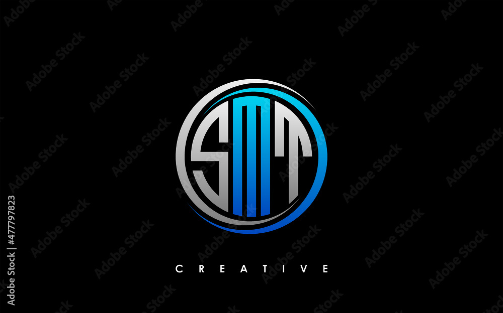 SMT Letter Initial Logo Design Template Vector Illustration SMT Letter Initial Logo Design Template Vector Illustration