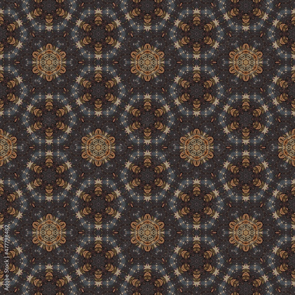 Fantasy flower texture for paper, wrapper, fabric, business card, carpet, tiles, flyer printing. Traditional pattern design for the background. Swirls of luxury marble for any type of home decor