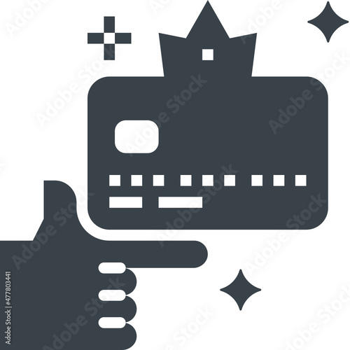 privilege glyph style icon