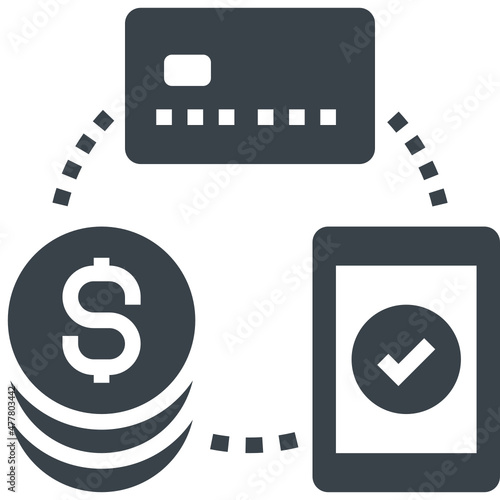 payment glyph style icon
