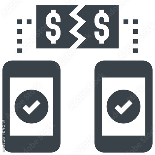 split glyph style icon