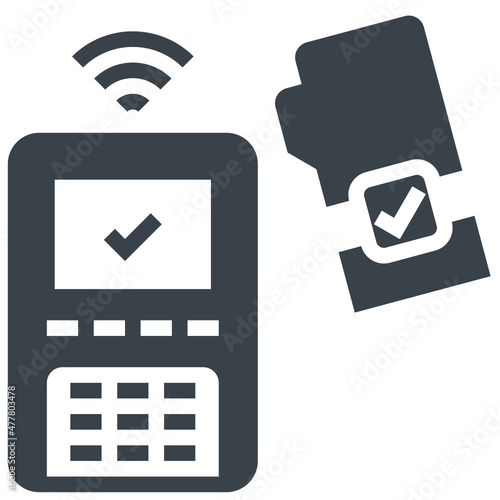 smartwatch glyph style icon
