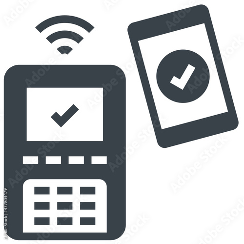 mobile glyph style icon