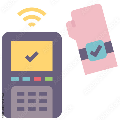 smartwatch flat style icon