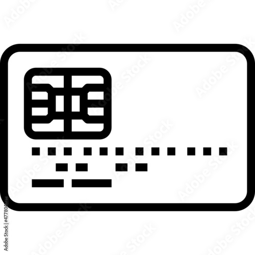 emv modern line style icon