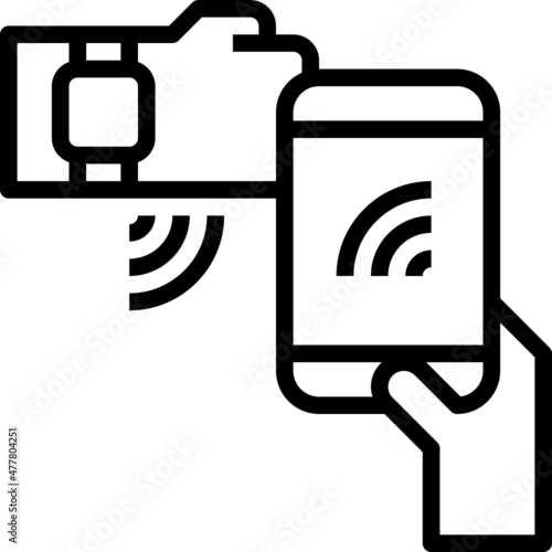 nfc modern line style icon