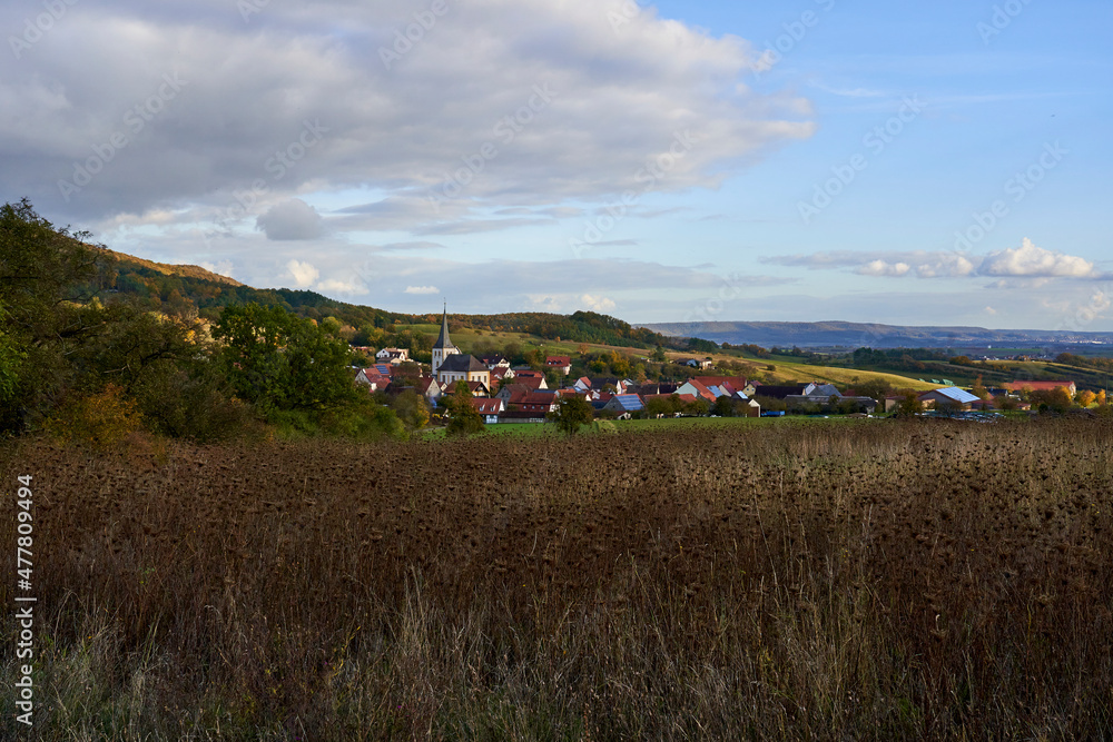 Fachwerkdorf Nassach im Naturpark Haßberge, Gemeinde Aidhausen, Landkreis Haßberge, Unterfranken, Franken, Deutschland Fachwerkdorf Nassach im Naturpark Haßberge, Gemeinde Aidhausen, Landkreis Haßberge, Unterfranken, Franken, Deutschland