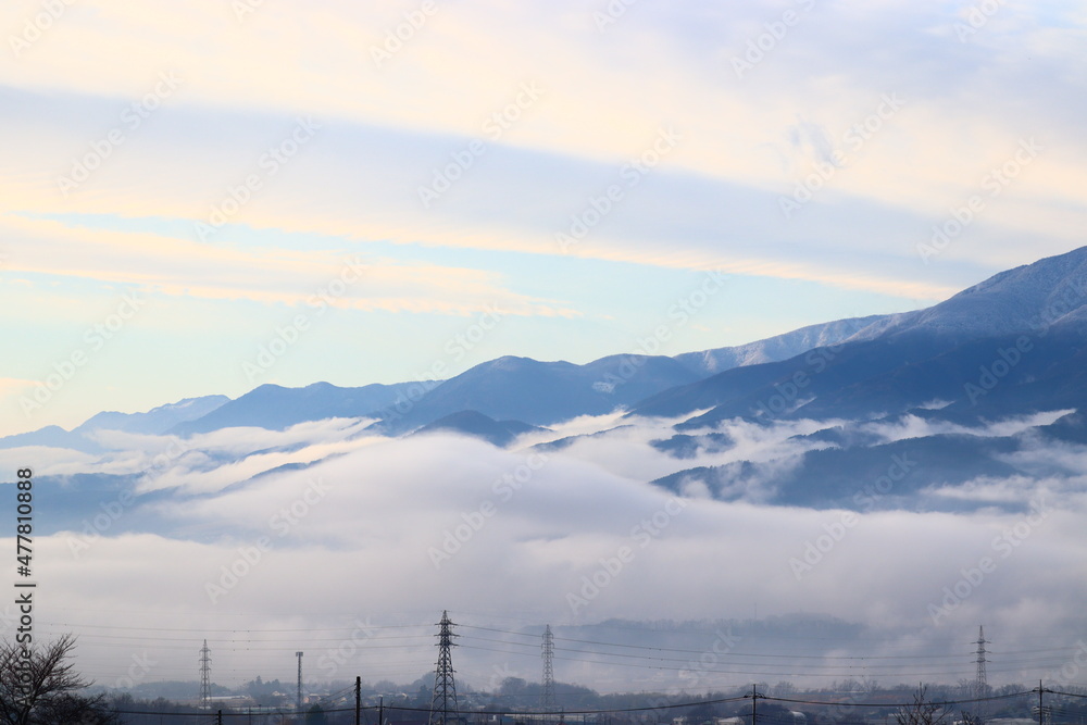 Fototapeta premium 田舎の風景、雲海