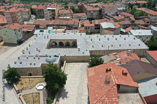 Hekimhan Caravanserai was built in 1218 during the Anatolian Seljuk period. The other name of the caravanserai is Tashan. Malatya, Turkey. photo
