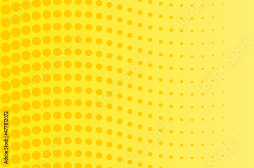 Wavy lines of yellow dots on a yellow gradient background