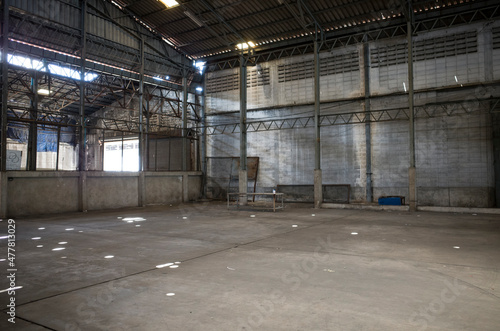 abandoned warehouse background