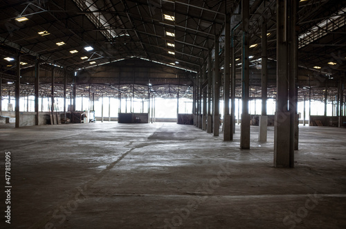 abandoned warehouse background