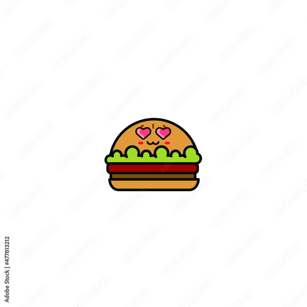 Burger Logo Illustration, Fast food logo - Vector .Suitable for companies fast food Burger Logo Illustration, Fast food logo - Vector .Suitable for companies fast food
