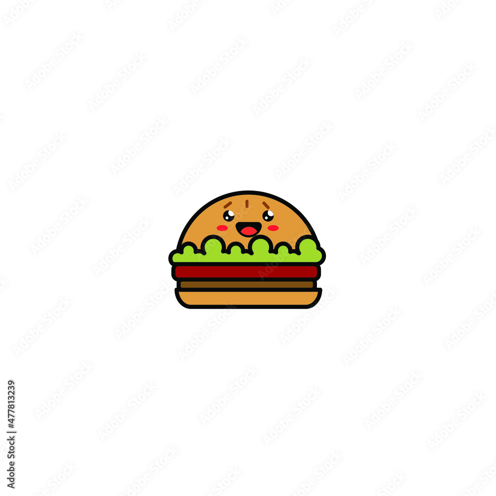 Burger Logo Illustration, Fast food logo - Vector .Suitable for companies fast food Burger Logo Illustration, Fast food logo - Vector .Suitable for companies fast food