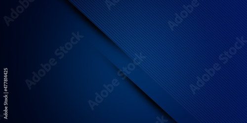 Blue background with abstract line modern element for banner  presentation design and flyer