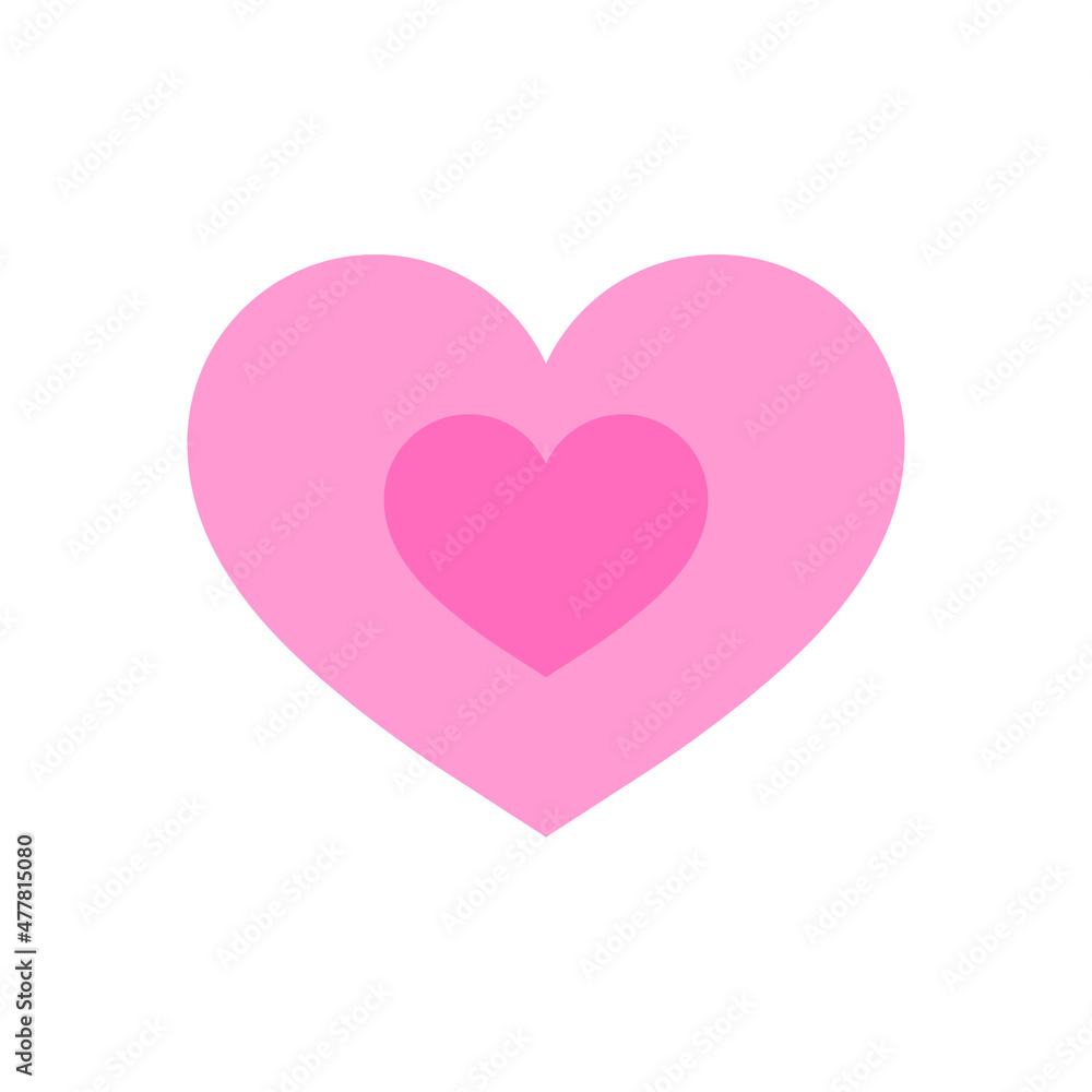 Pink hearts for love give to caring people.