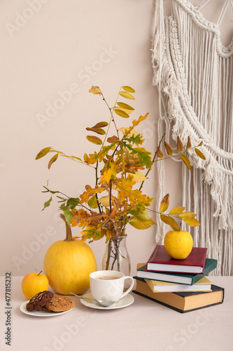 Autumn still life with yell...