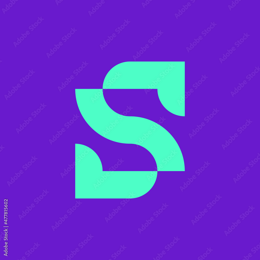 Letter S logo. Icon design. Template elements. Geometric abstract logos Letter S logo. Icon design. Template elements. Geometric abstract logos