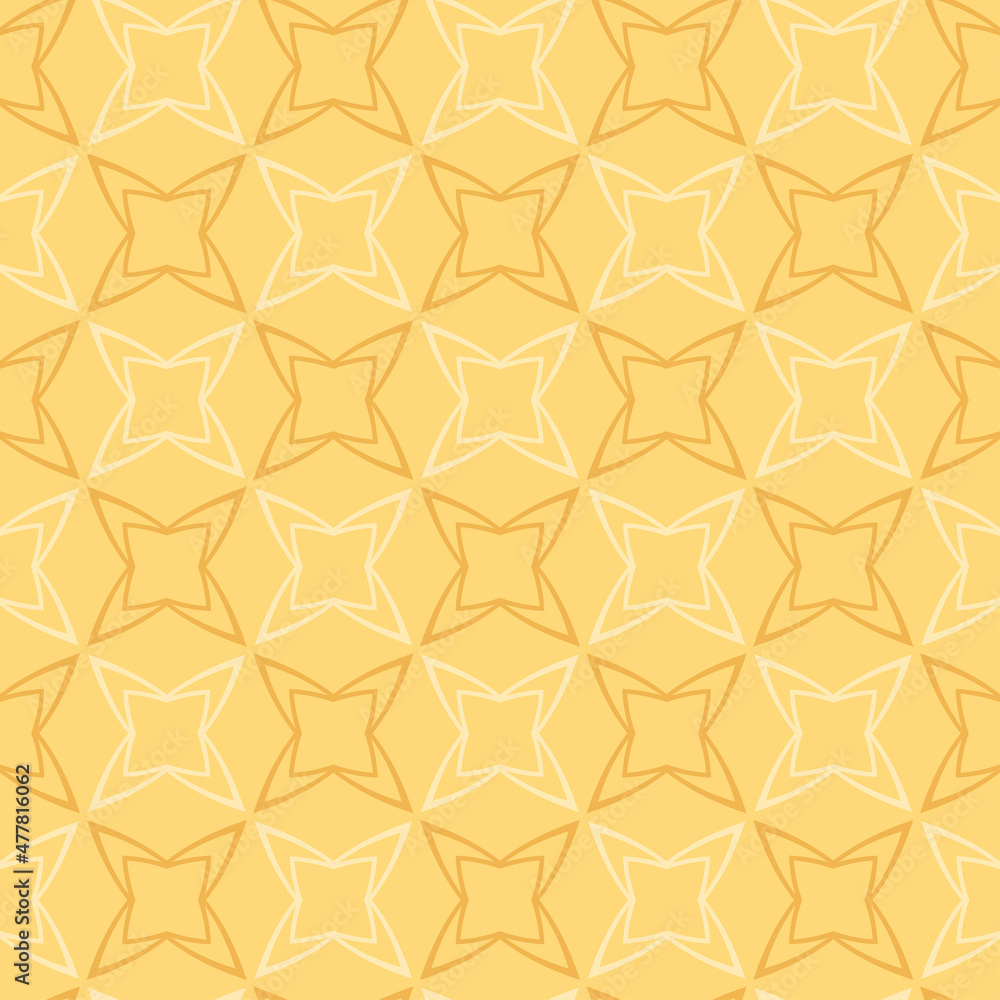 Abstract seamless geometric pattern on yellow background Abstract seamless geometric pattern on yellow background