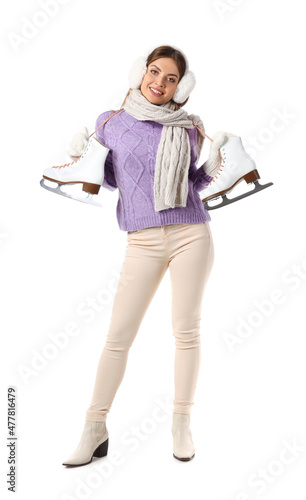 Beautiful young woman in wi...