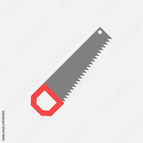 Saw icon. Cartoon of sickle vector icon.