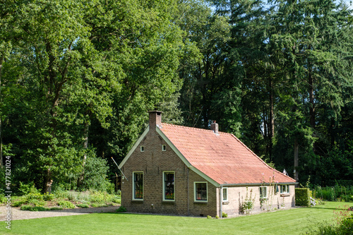Historical (1818) house in Frederiksoord, Drenthe Province, THe Netherlands