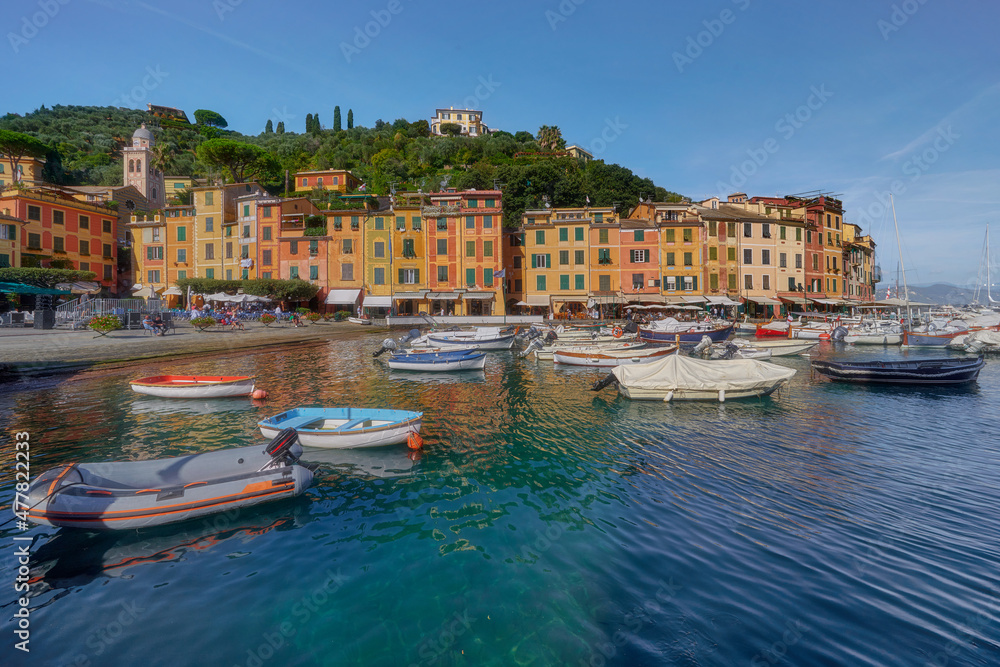 Portofino is a charming Italian town in the province of Liguria, Italy. A fragment of architecture