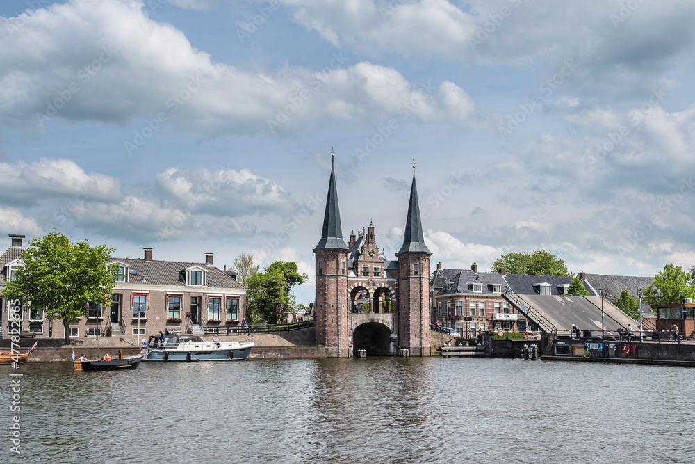 Waterpoort in Sneek, Friesland province, The Netherlands 