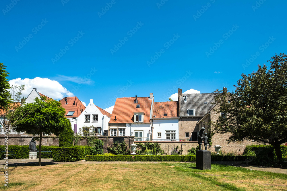 Historische stadsmoestuin Markiezenhof in Bergen op Zoom, Noord-Brabant province, The Netherlands