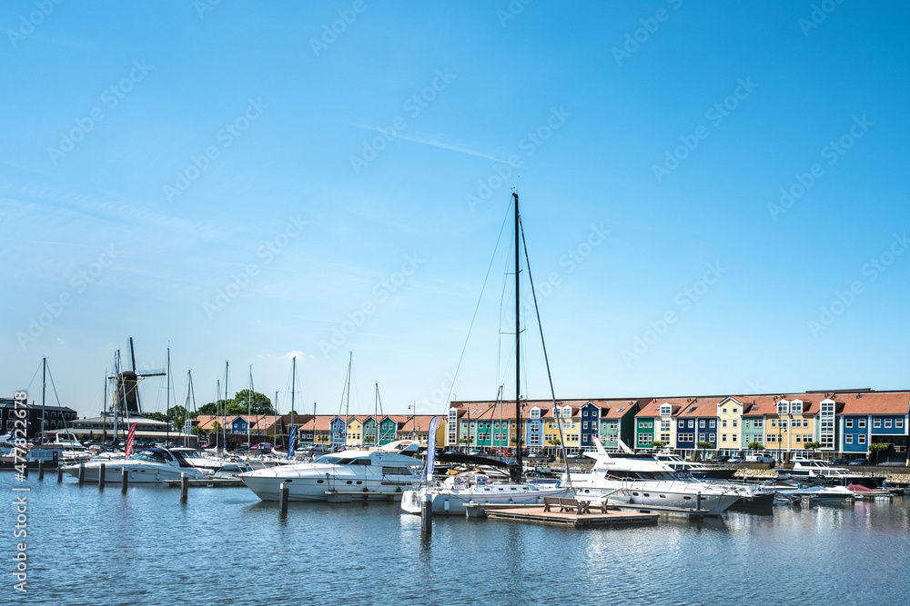 Harbor Hellevoetsluis, Zuid-Holland Province, The Netherlands