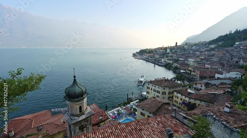Historic old town of Limone sul Garda, Lake Garda, Italy