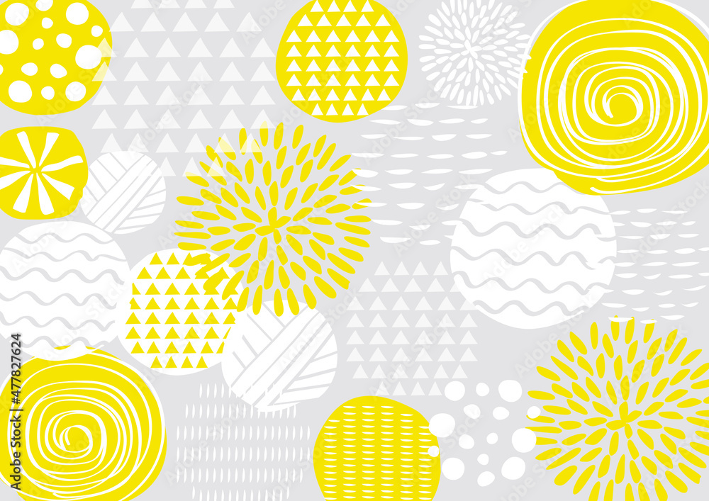 北欧風 丸柄パターン背景 Stock Illustration Adobe Stock 北欧風 丸柄パターン背景 Stock Illustration Adobe Stock
