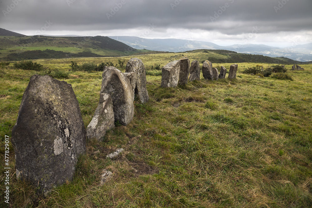 Beautiful Megalithic Cromlech in Galicia, Spain
